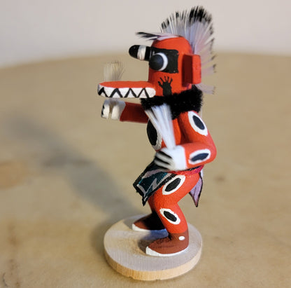 Acoma Pueblo carved Hopi Bear Miniature Kachina