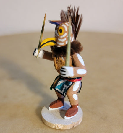 Acoma carved Hopi Owl Miniature Kachina