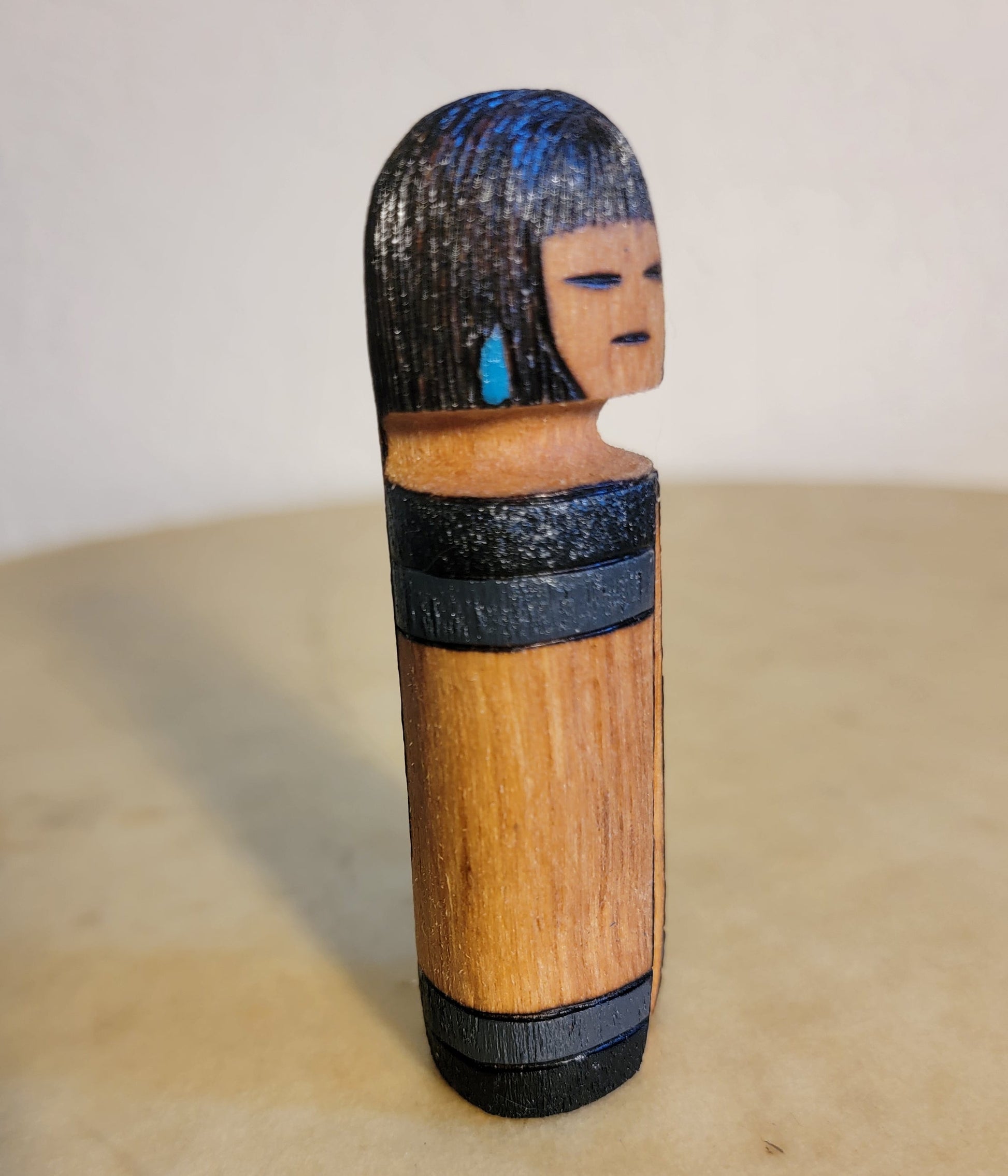 Cottonwood Root Wood Burned Zuni Maiden Zuni Fetish