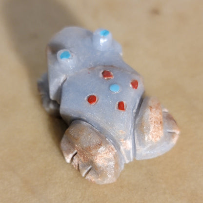 Fluorite Spotted Frog Zuni Fetish