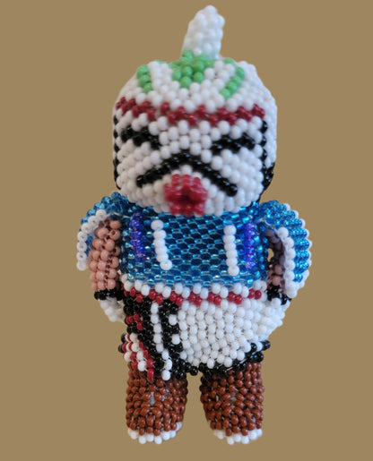 Fully Beaded Hopi Guard Kachina Indian Beadwork