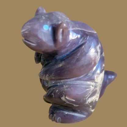 Purple Lavulite Navajo Chipmunk Zuni Fetish