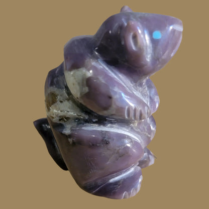 Purple Lavulite Navajo Chipmunk Zuni Fetish