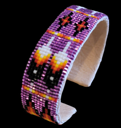 Beautiful Beaded Navajo Bracelet Indian Beadwork