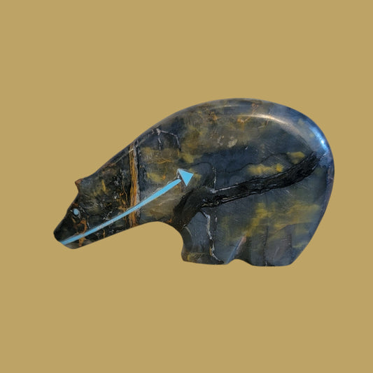 Long Necked Zuni Medicine Bear Zuni Fetish