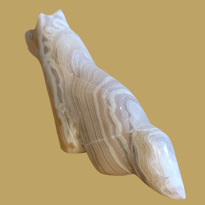 Blonde Onyx Healing Horse Zuni Fetish