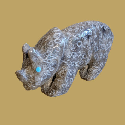 Petosky Rhinoceros Zuni Fetish