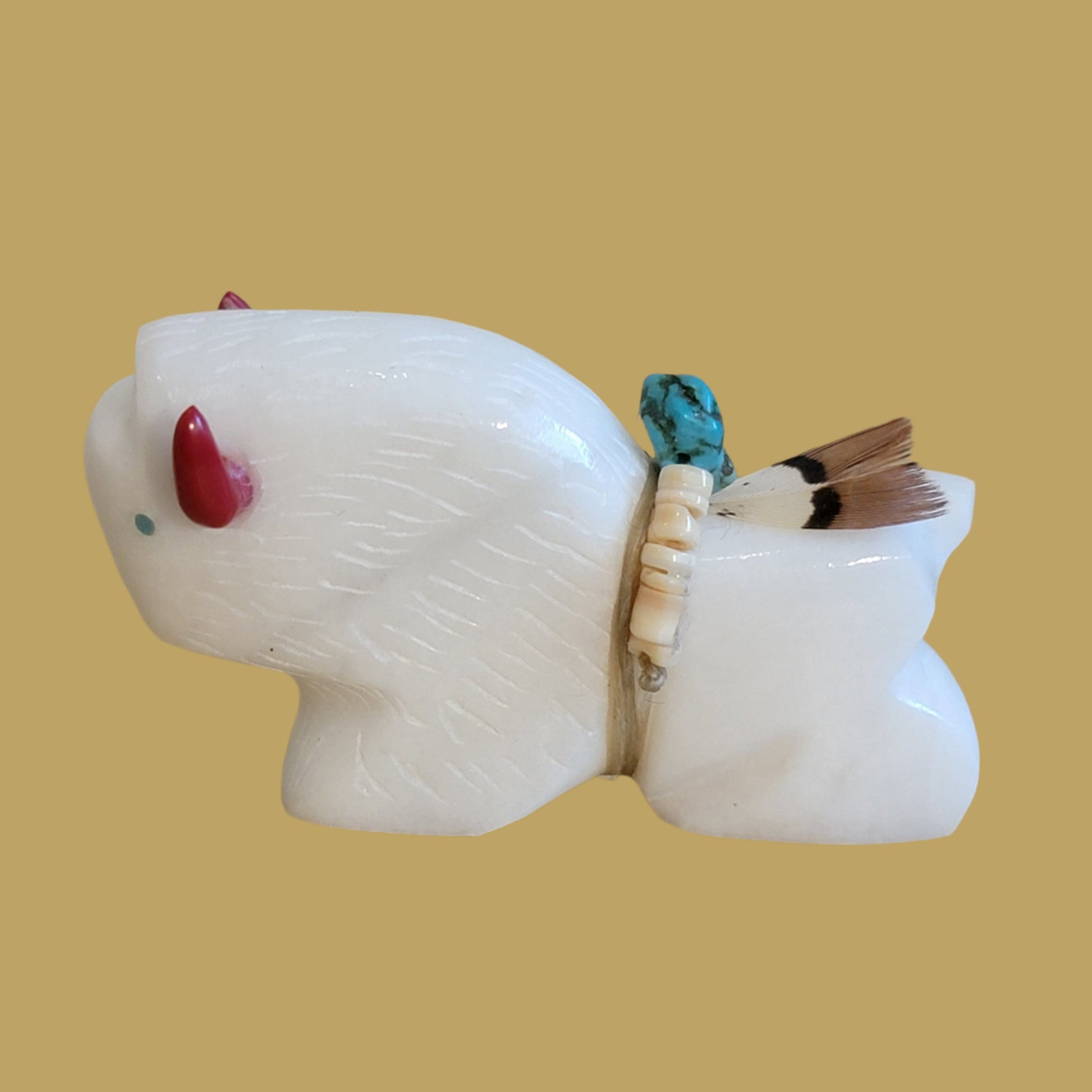 White Bison/Buffalo Vision Zuni Fetish