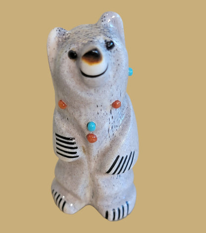 Burnished Antler Cutie Pie Bear Zuni Fetish