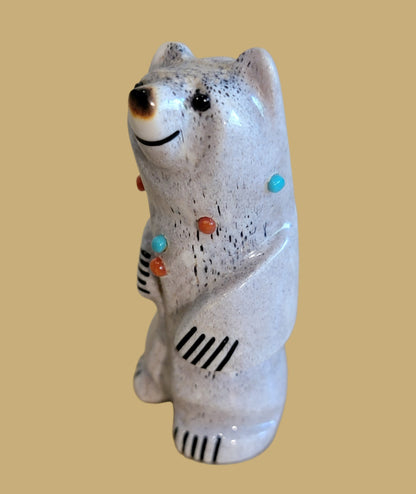 Burnished Antler Cutie Pie Bear Zuni Fetish