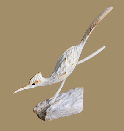 Antler Roadrunner on the Run Zuni Fetish