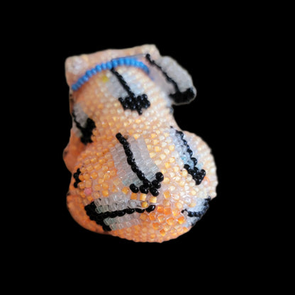 Neon Beaded Bear Cub Cutie Indian Beadwork