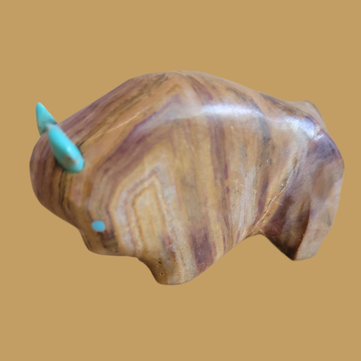 Onyx Bison/Buffalo Zuni Fetish