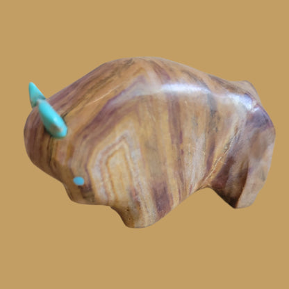 Onyx Bison/Buffalo Zuni Fetish