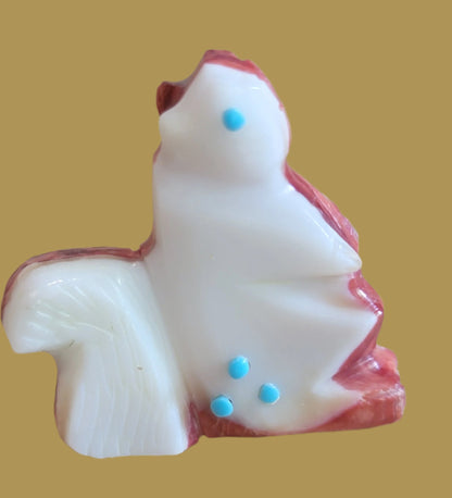 Two Toned Spiny Oyster Squirrel Zuni Fetish