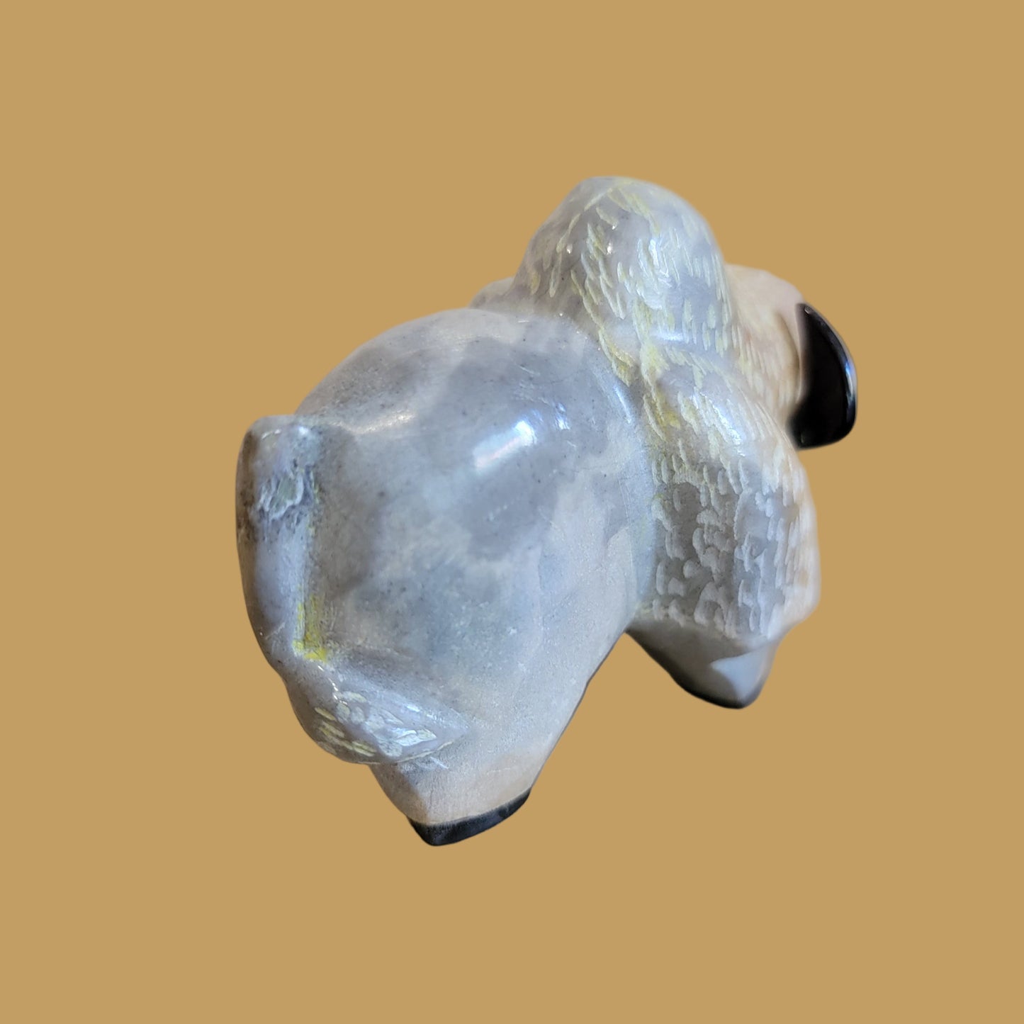 Powerful Travertine Bison/Buffalo Zuni Fetish