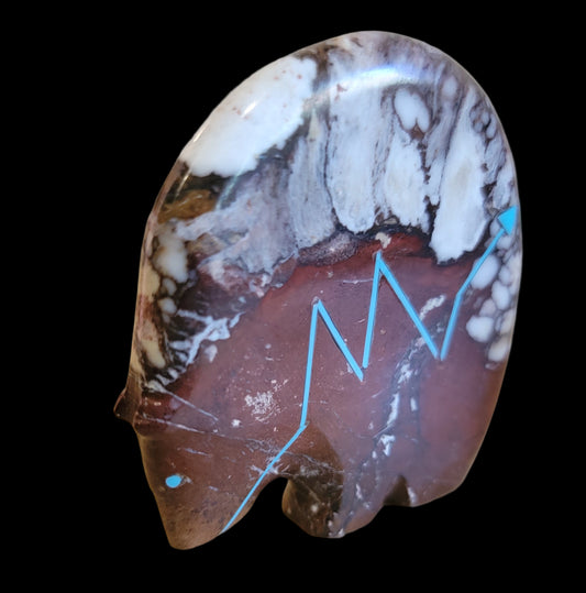 Classic Crazy Horse Stone Medicine Bear Zuni Fetish