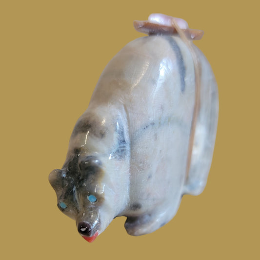 Large and Powerful Humped Back Zuni Fetish Bear