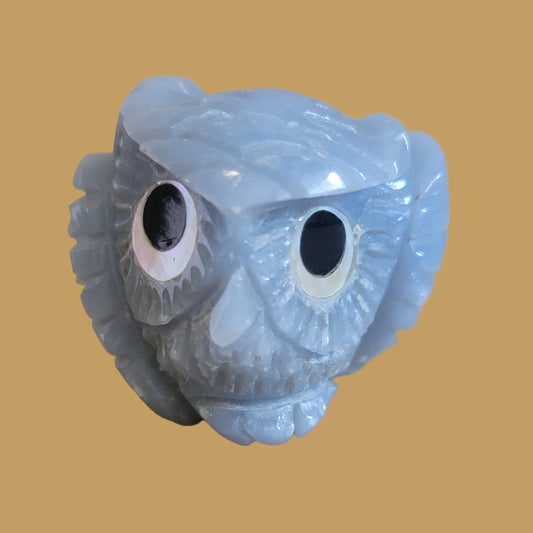 Hootie Cutie Fluorite Owl Zuni Fetish