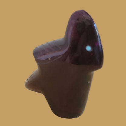 Slag Glass Rich Burgundy Cardinal Zuni Fetish