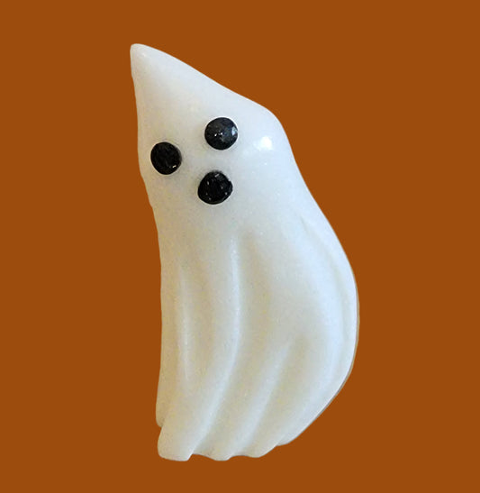 ~B~O~O~ White Marble Ghost/Spirit Zuni Fetish