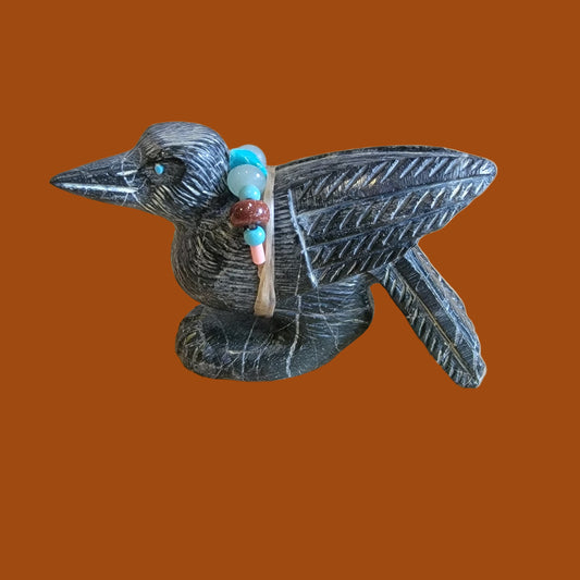 "The Raven" Zuni Fetish