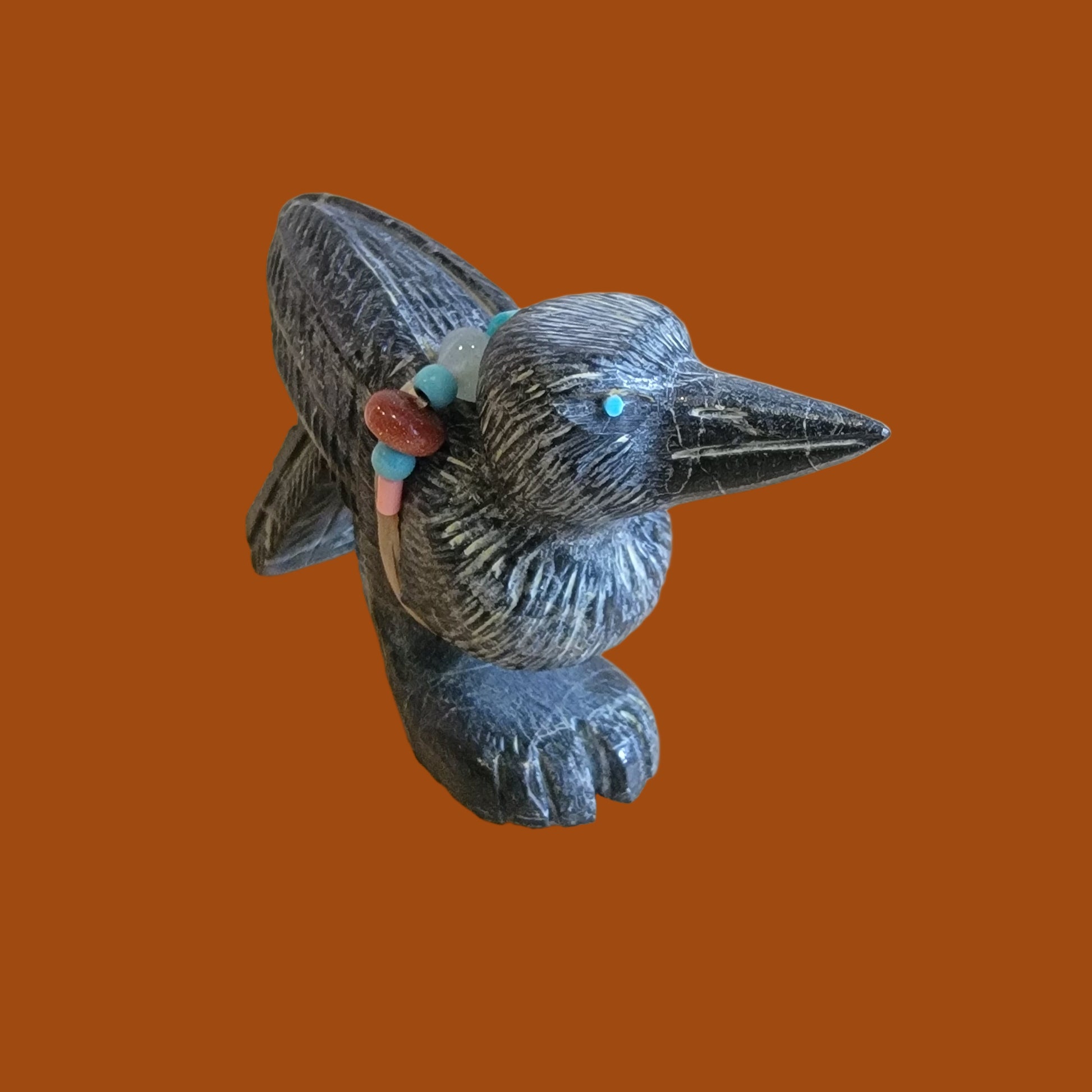 "The Raven" Zuni Fetish