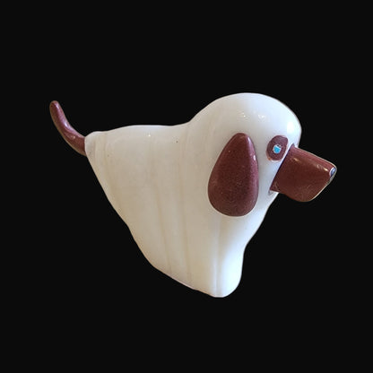 "I Ain't Afraid of No Ghosts" Pup/Dog in Halloween Ghost Sheet Zuni Fetish