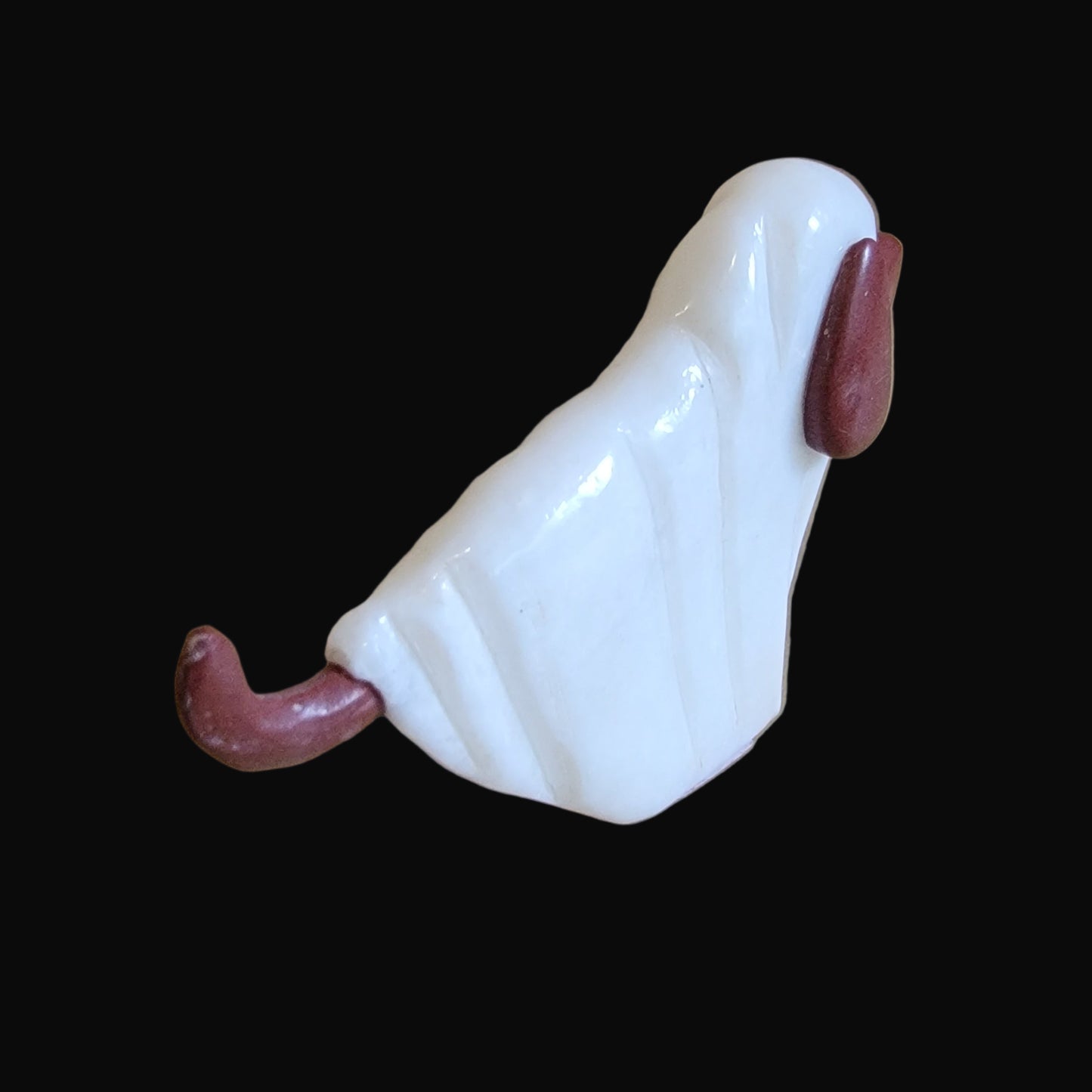 "I Ain't Afraid of No Ghosts" Pup/Dog in Halloween Ghost Sheet Zuni Fetish