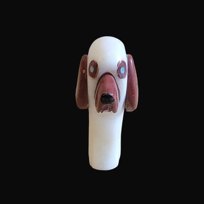 "I Ain't Afraid of No Ghosts" Pup/Dog in Halloween Ghost Sheet Zuni Fetish