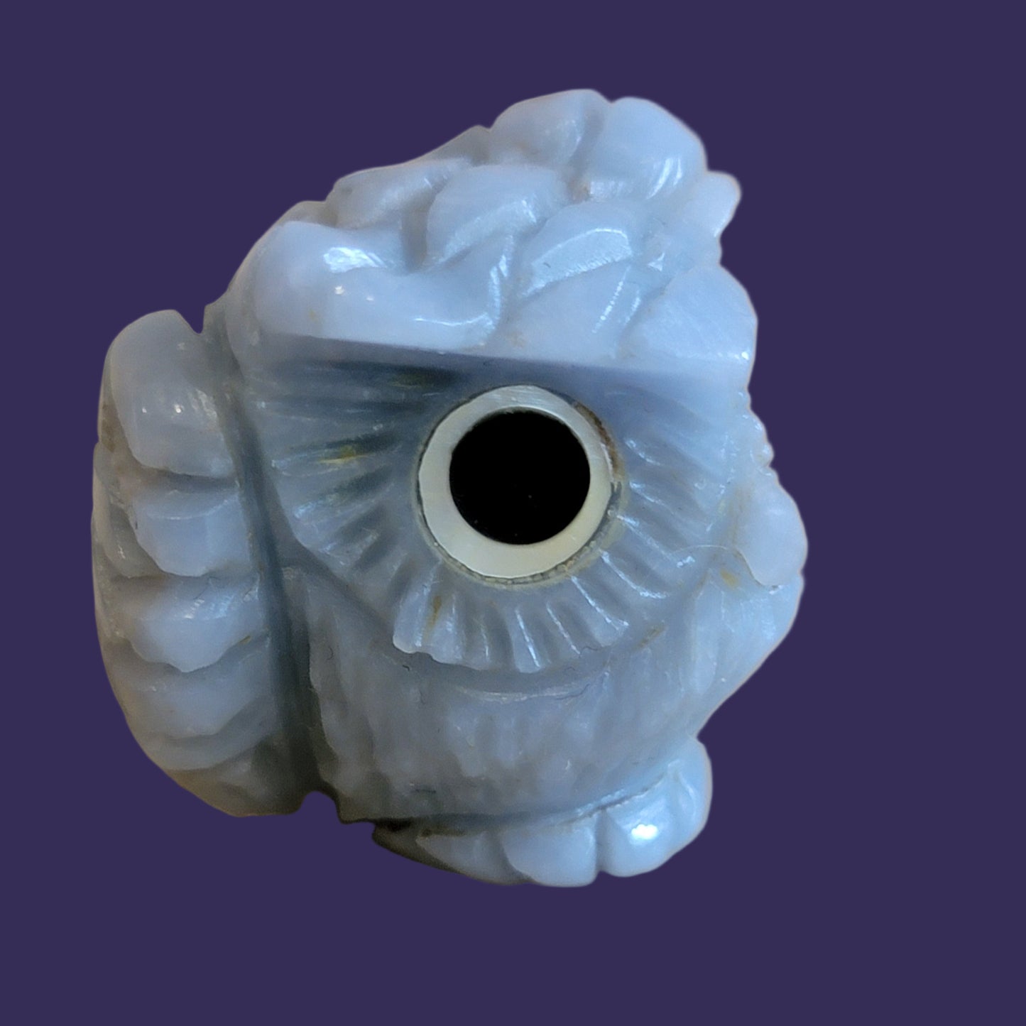 Angelite Owl Rules the Night Skies/ "Sees What Others Cannot See" Zuni Fetish