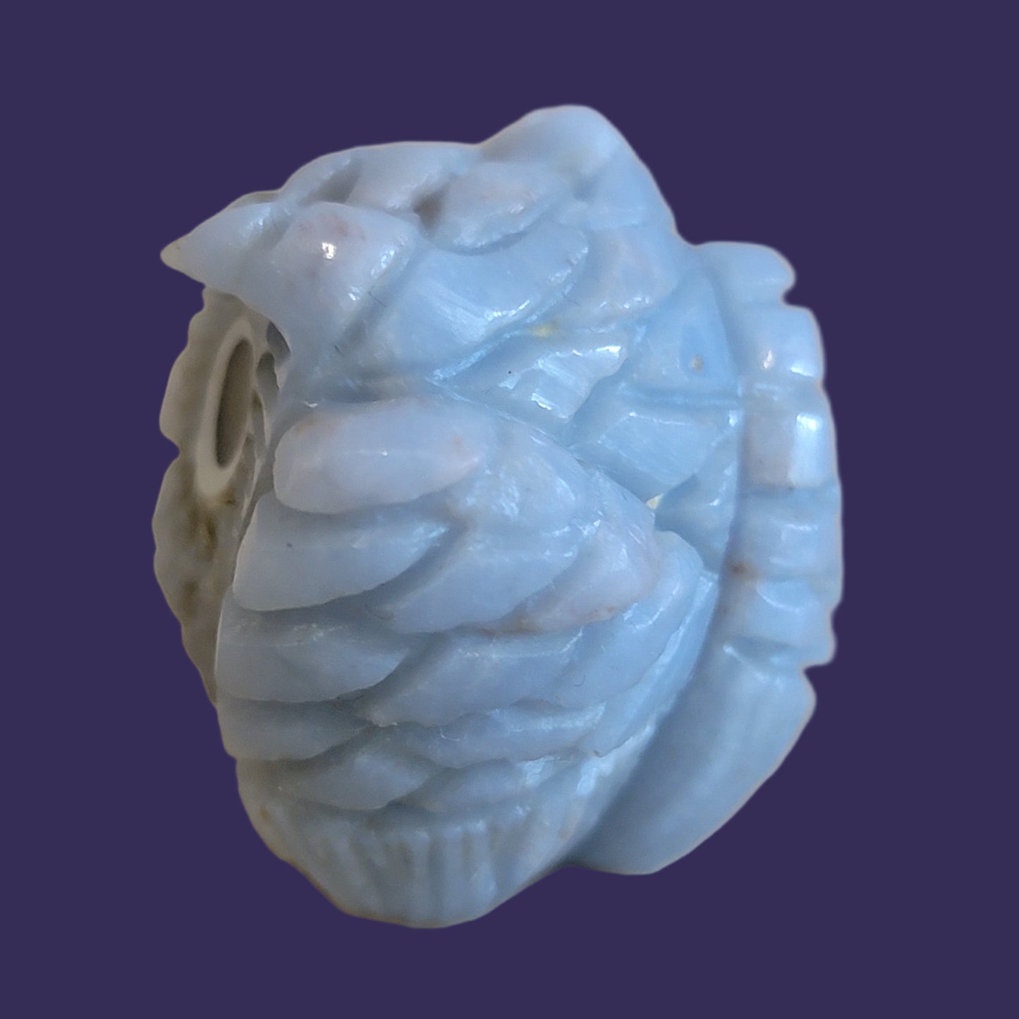 Angelite Owl Rules the Night Skies/ "Sees What Others Cannot See" Zuni Fetish