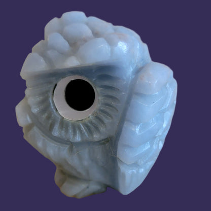 Angelite Owl Rules the Night Skies/ "Sees What Others Cannot See" Zuni Fetish