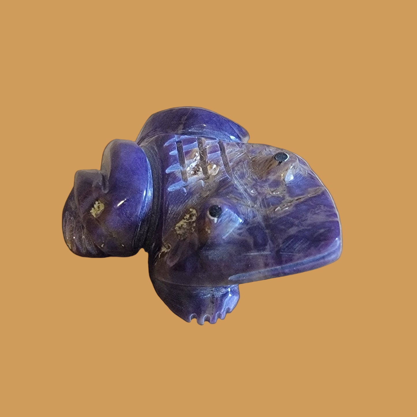 Purple  Violite  Eye of Toad Zuni Fetish