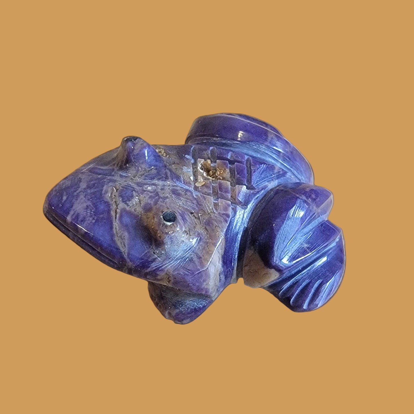 Purple  Violite Navajo Frog Zuni Fetish