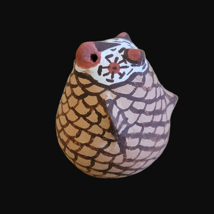 Miniature Zuni Autumn Owl Pueblo Indian Pottery