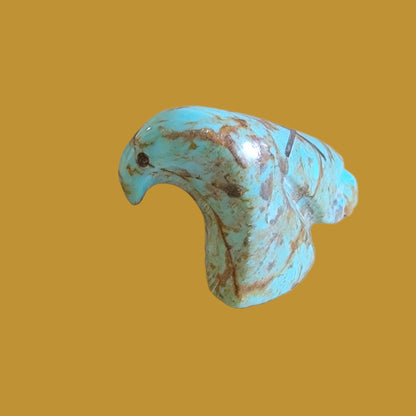 Turquoise Crosswinged Eagle Zuni Fetish