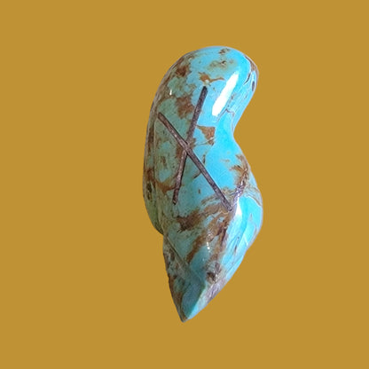 Turquoise Crosswinged Eagle Zuni Fetish
