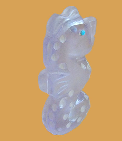 Pale Purple Surfite Seahorse Zuni Fetish