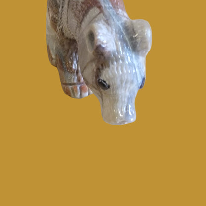 Beautiful Picasso Marble Furry Bear Cub Zuni Fetish