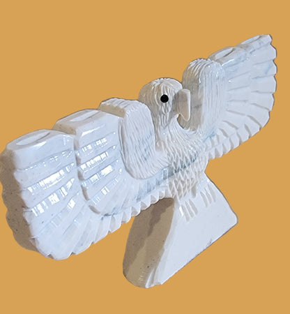 Serpentine Mystical and Mythical  Thunderbird Zuni Fetish