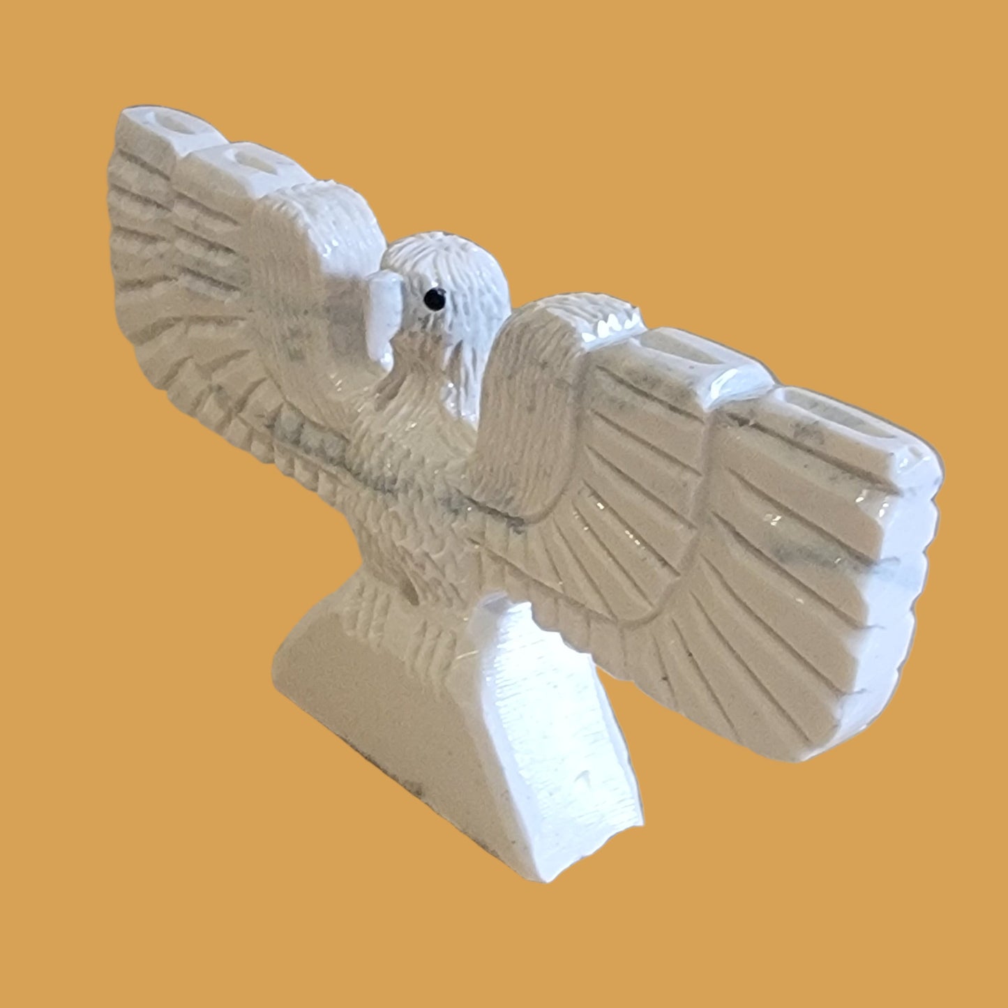 Serpentine Mystical and Mythical  Thunderbird Zuni Fetish
