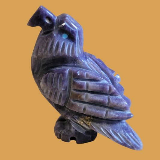 Purple Violite Navajo Eagle Zuni Fetish
