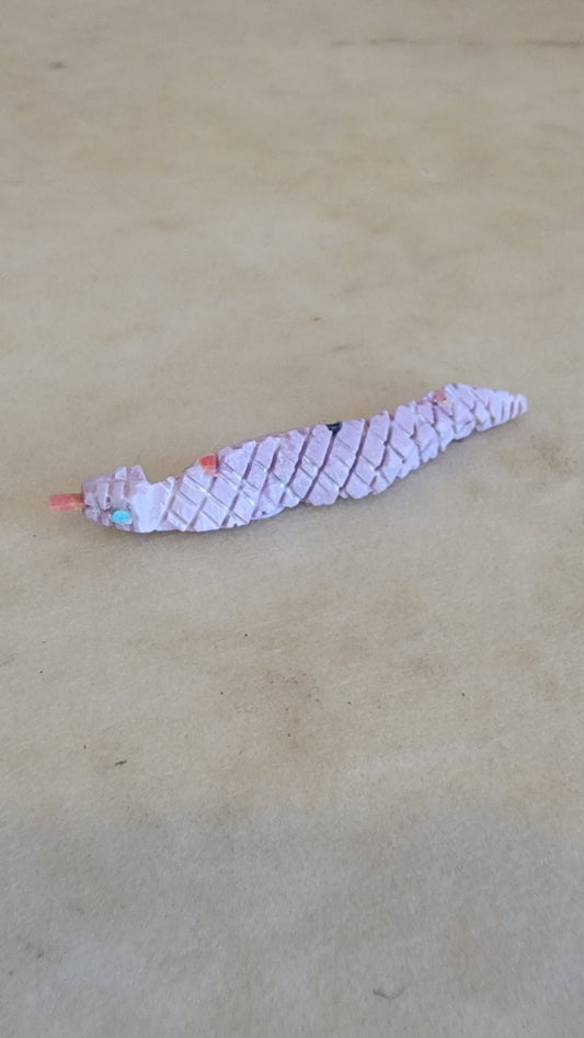 Slithering Purple Snake Zuni Fetish