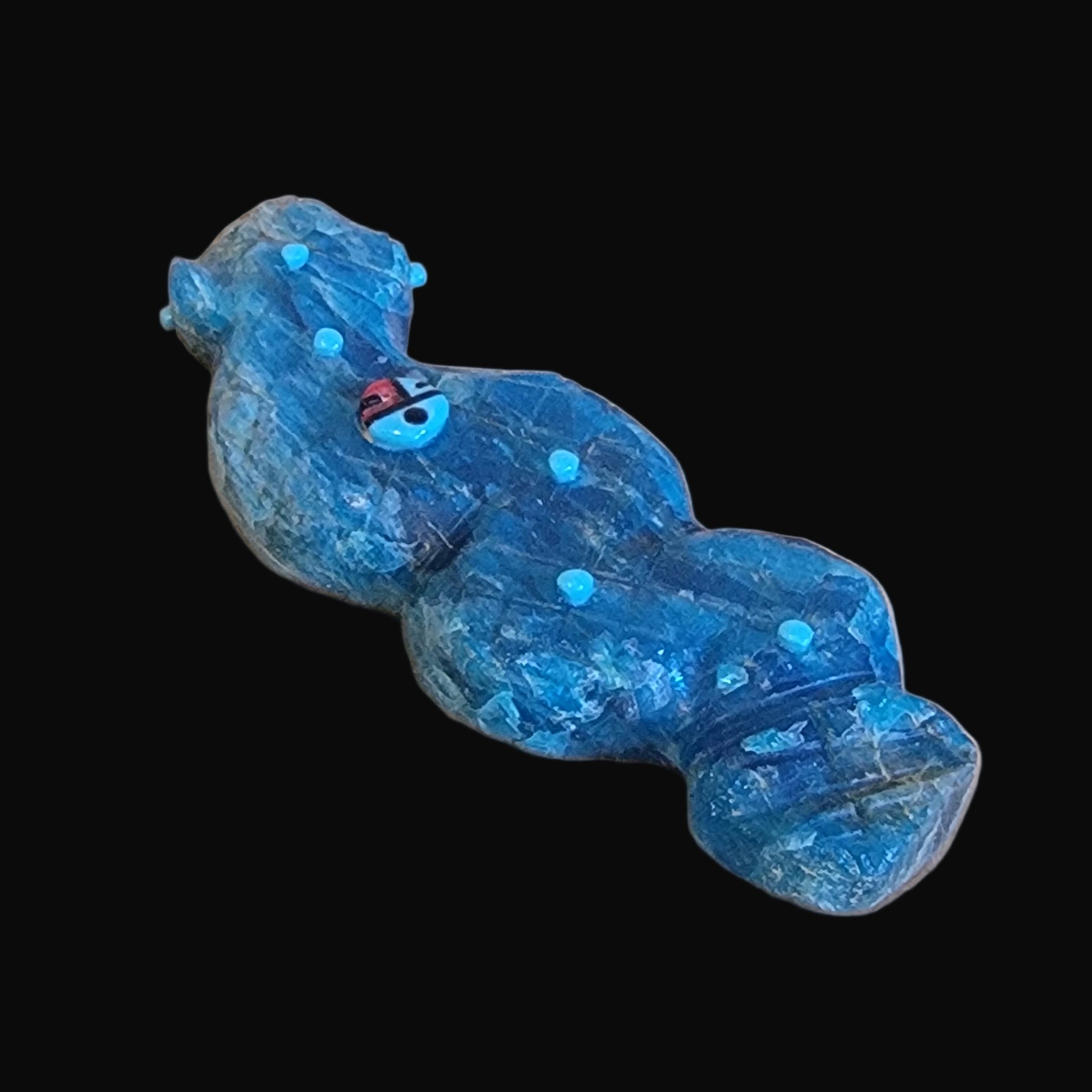 Blue Optic Reptile/Snake Zuni Fetish