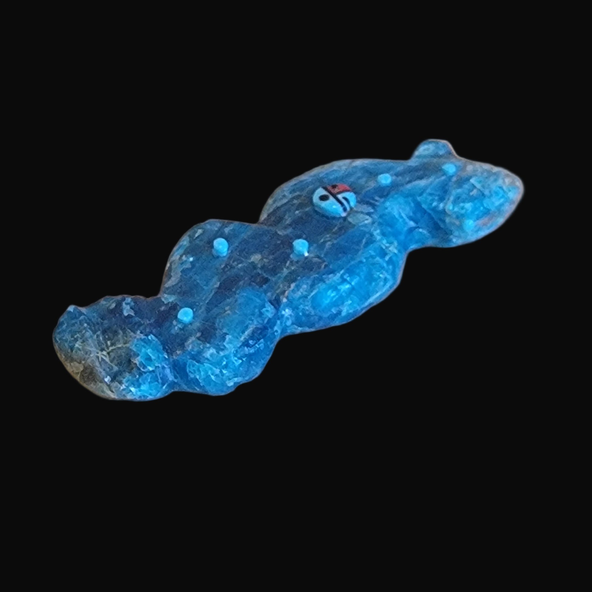 Blue Optic Reptile/Snake Zuni Fetish