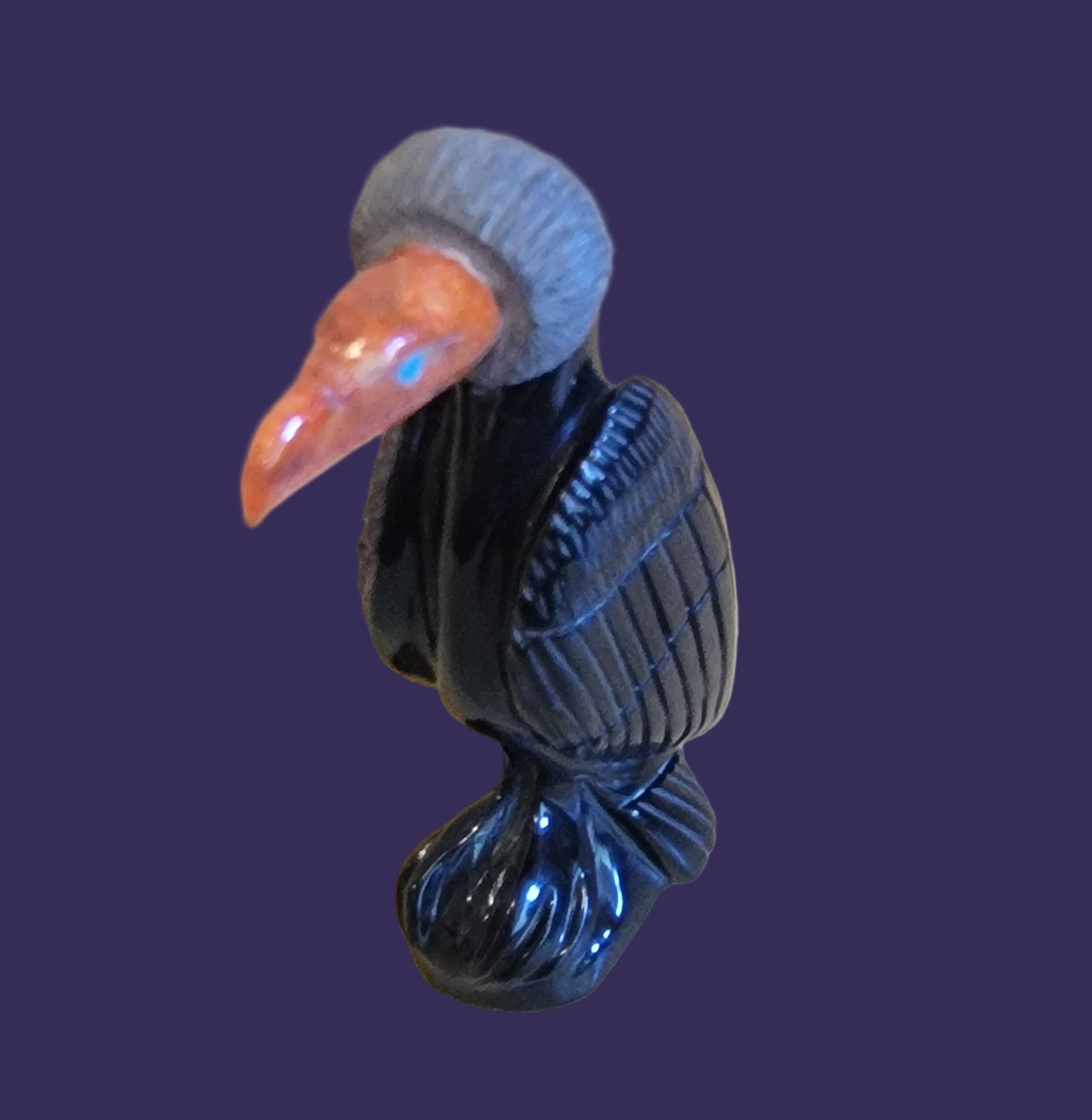 Amazing and Scary Salivating Vulture Zuni Fetish