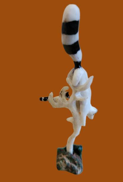 Playful Antler Raccoons Zuni Fetish