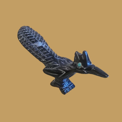 Enchanted Marble Roadrunner Zuni Fetish