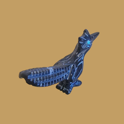 Enchanted Marble Roadrunner Zuni Fetish